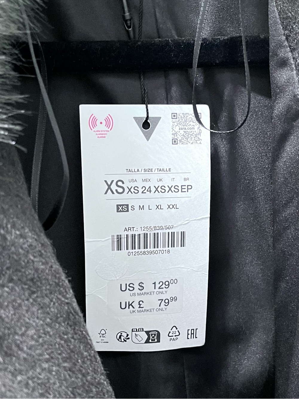 NEW ZARA WOOL BLEND COAT LUXURY WITH FAUX FUR COLLAR XS
🚨NO DISCOUNT - Picture 3 of 15